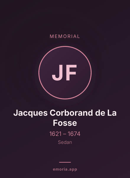 Memorial portrait of Jacques Corborand de La Fosse