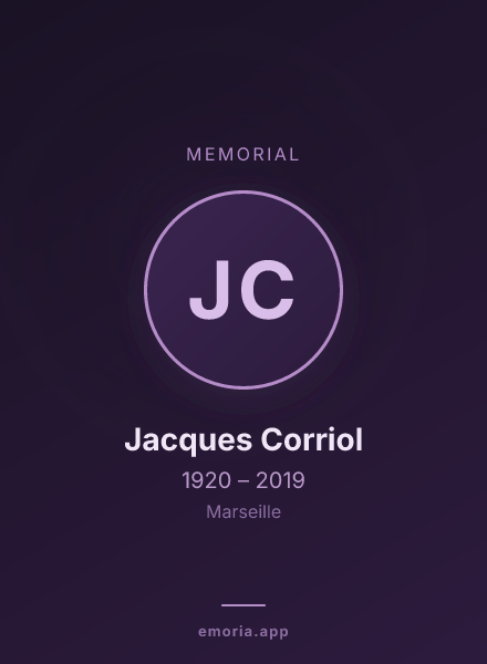 Memorial portrait of Jacques Corriol