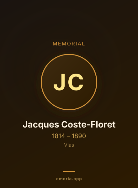 Memorial portrait of Jacques Coste-Floret