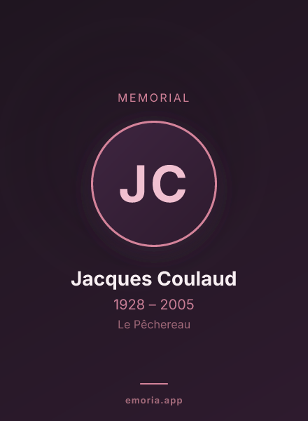 Memorial portrait of Jacques Coulaud