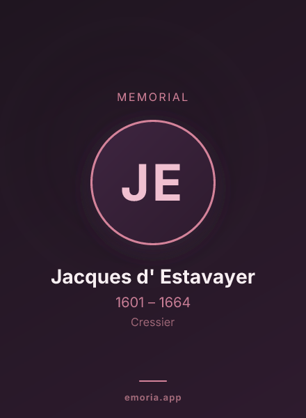 Memorial portrait of Jacques d' Estavayer