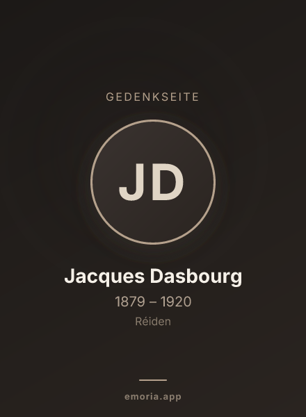Gedenkportrait von Jacques Dasbourg