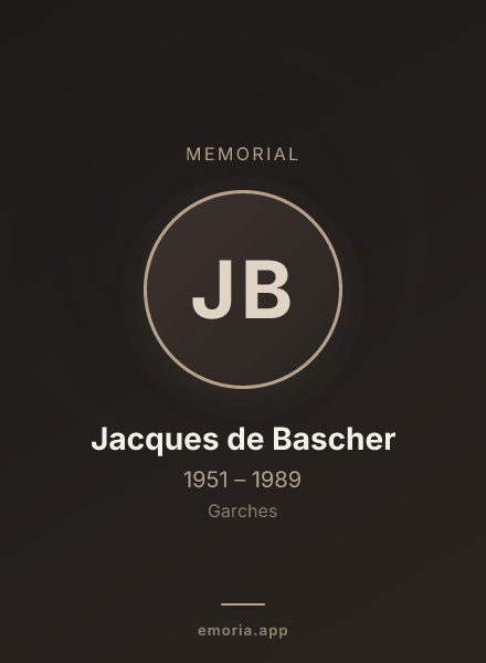 Memorial portrait of Jacques de Bascher