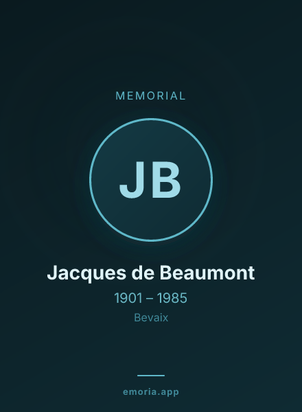 Memorial portrait of Jacques de Beaumont