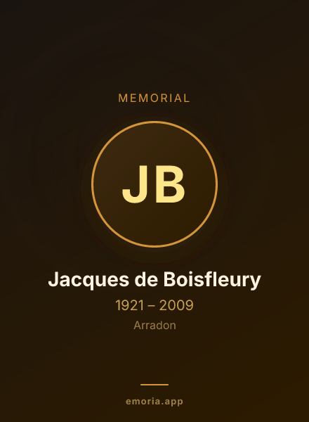 Memorial portrait of Jacques de Boisfleury