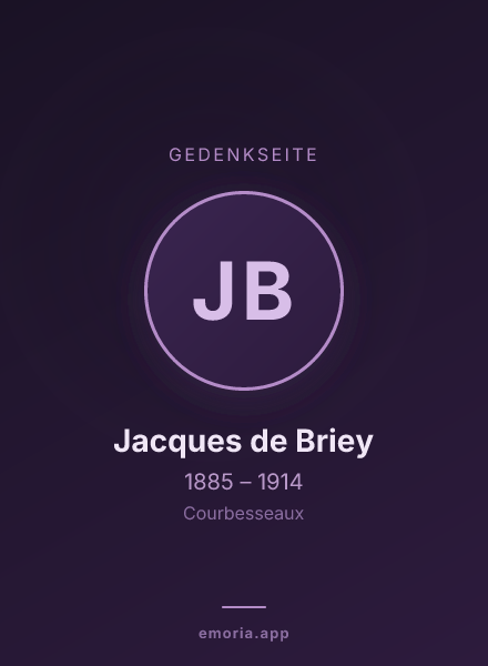 Gedenkportrait von Jacques de Briey