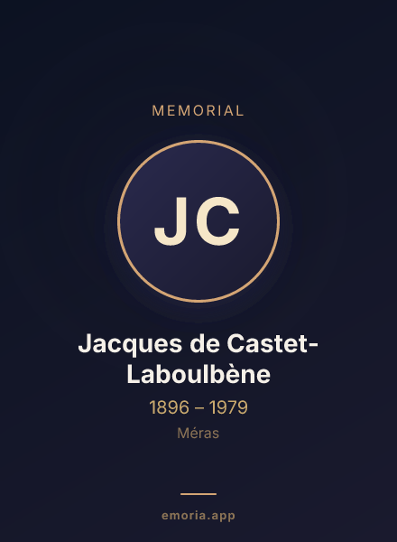 Memorial portrait of Jacques de Castet-Laboulbène