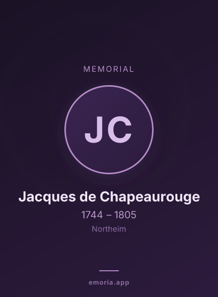 Memorial portrait of Jacques de Chapeaurouge