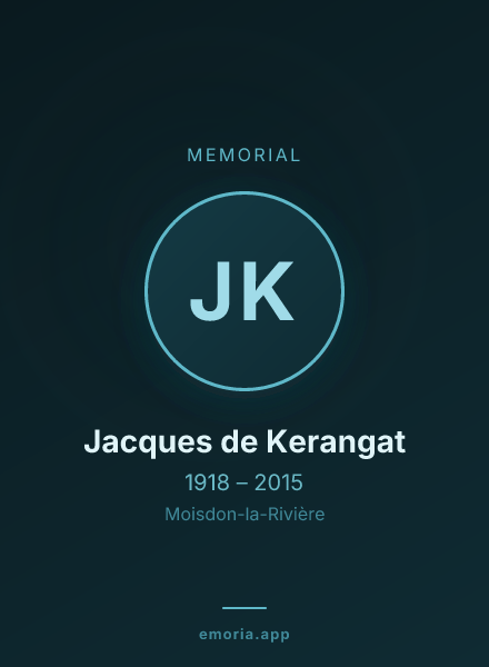 Memorial portrait of Jacques de Kerangat