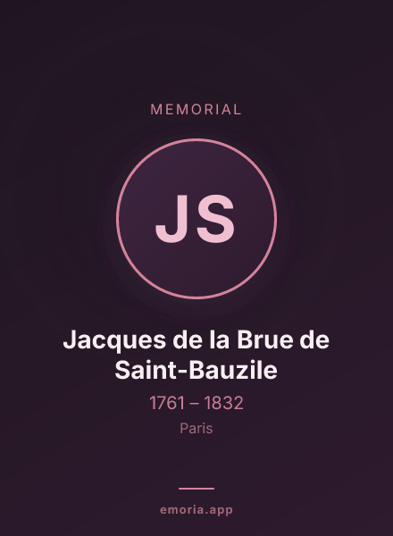 Memorial portrait of Jacques de la Brue de Saint-Bauzile