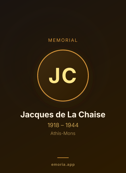 Memorial portrait of Jacques de La Chaise