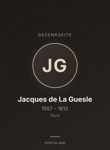 Gedenkportrait von Jacques de La Guesle