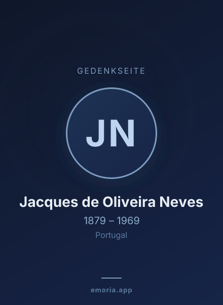 Gedenkportrait von Jacques de Oliveira Neves