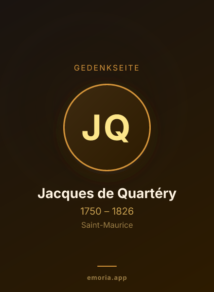 Gedenkportrait von Jacques de Quartéry