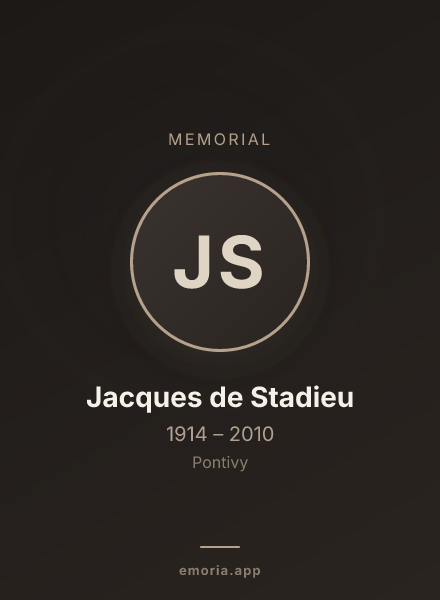 Memorial portrait of Jacques de Stadieu