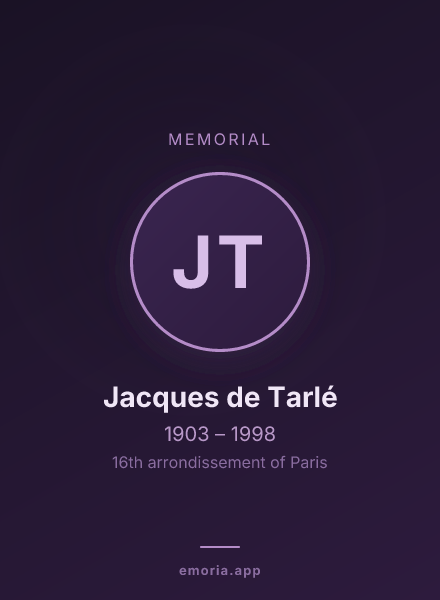 Memorial portrait of Jacques de Tarlé