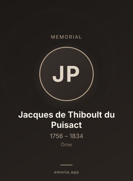 Memorial portrait of Jacques de Thiboult du Puisact