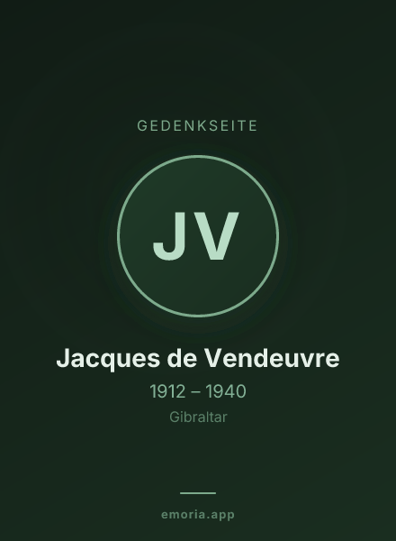 Gedenkportrait von Jacques de Vendeuvre