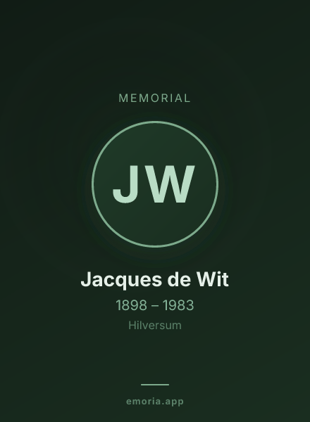 Memorial portrait of Jacques de Wit