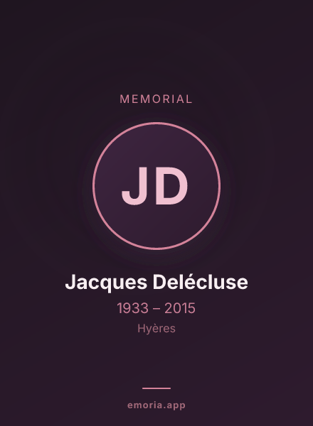 Memorial portrait of Jacques Delécluse