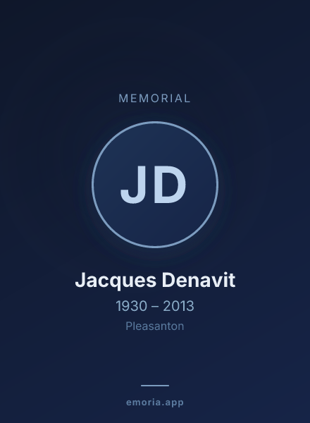 Memorial portrait of Jacques Denavit