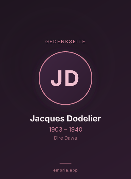Gedenkportrait von Jacques Dodelier