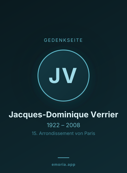 Gedenkportrait von Jacques-Dominique Verrier