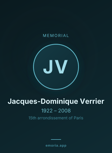 Memorial portrait of Jacques-Dominique Verrier