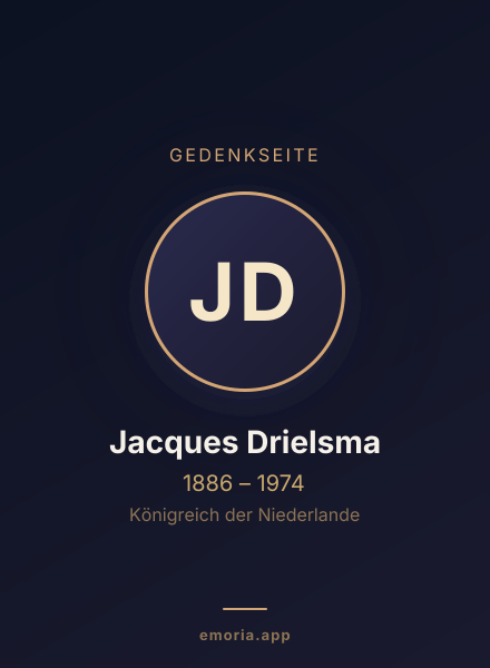 Gedenkportrait von Jacques Drielsma