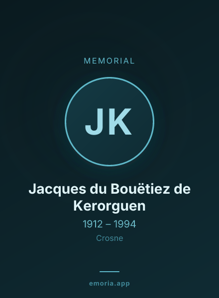 Memorial portrait of Jacques du Bouëtiez de Kerorguen
