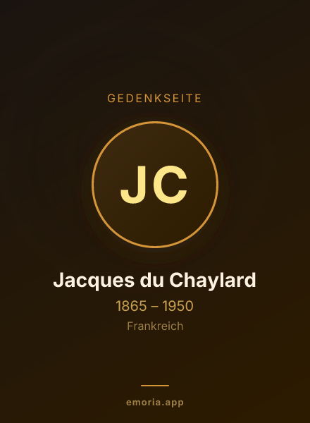 Gedenkportrait von Jacques du Chaylard