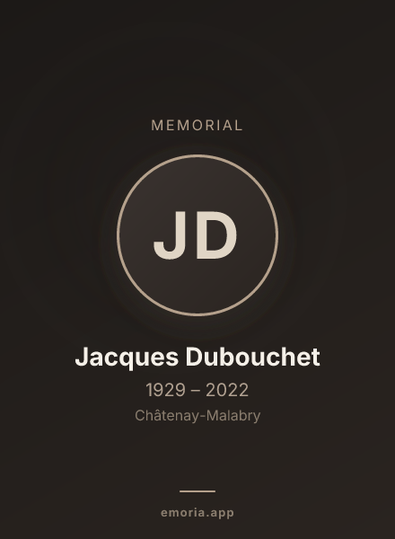 Memorial portrait of Jacques Dubouchet