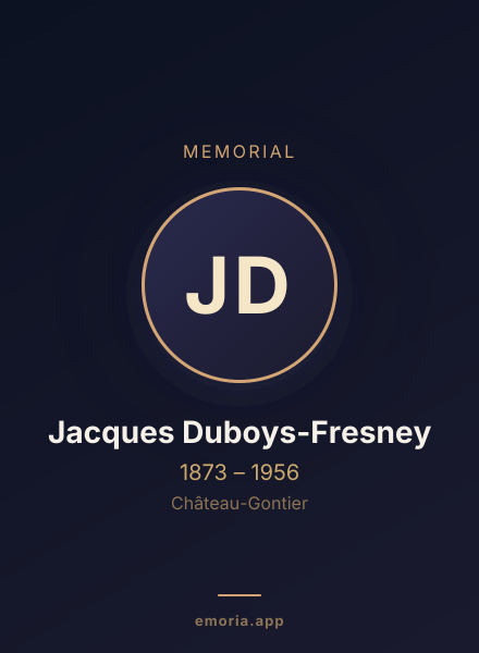 Memorial portrait of Jacques Duboys-Fresney