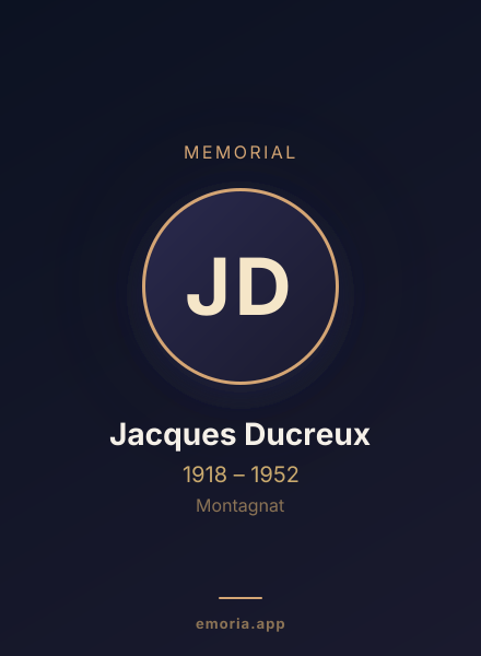 Memorial portrait of Jacques Ducreux
