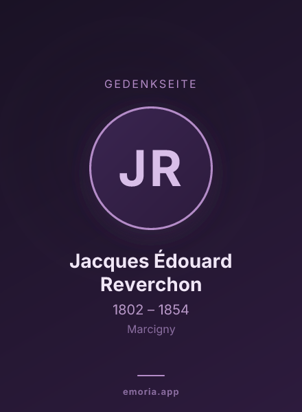Gedenkportrait von Jacques Édouard Reverchon