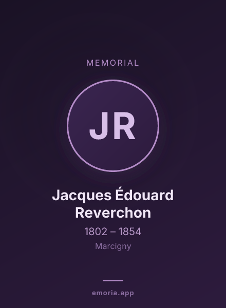 Memorial portrait of Jacques Édouard Reverchon