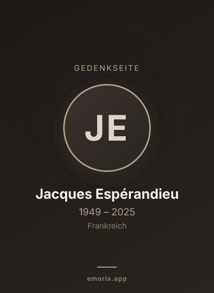 Gedenkportrait von Jacques Espérandieu
