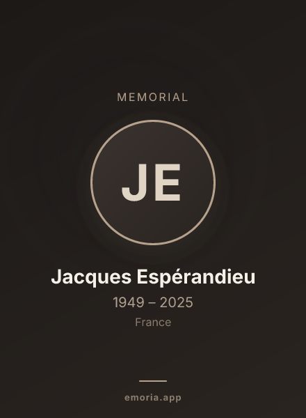 Memorial portrait of Jacques Espérandieu
