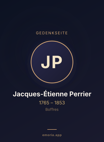 Gedenkportrait von Jacques-Étienne Perrier