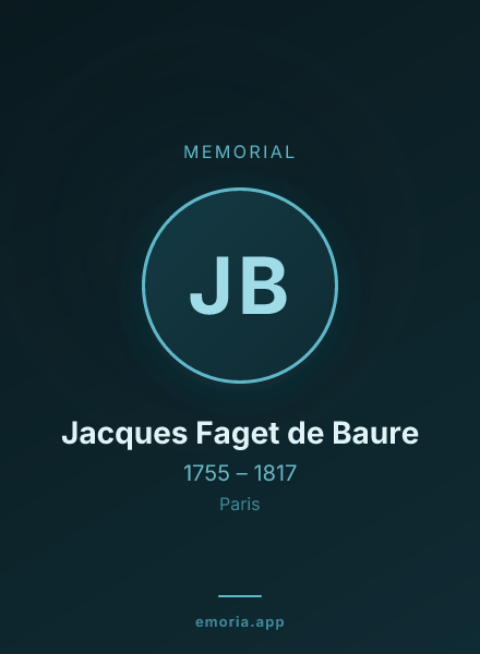 Memorial portrait of Jacques Faget de Baure