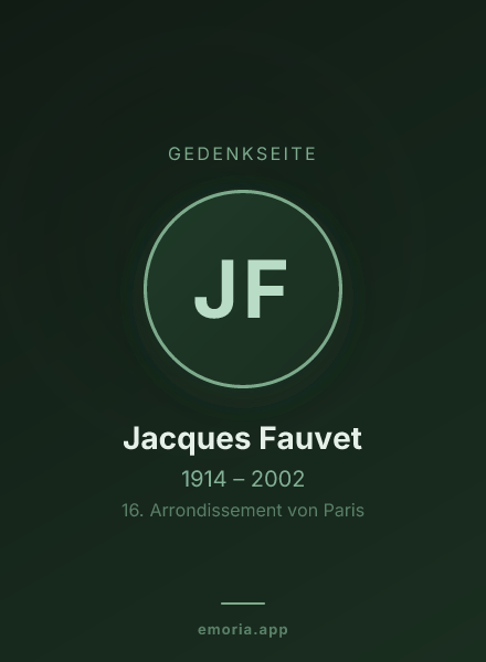 Gedenkportrait von Jacques Fauvet