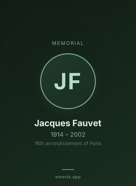 Memorial portrait of Jacques Fauvet