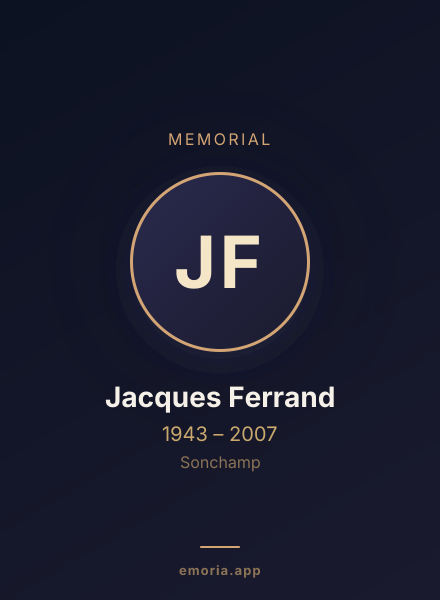 Memorial portrait of Jacques Ferrand