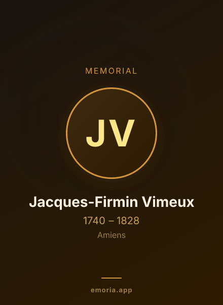 Memorial portrait of Jacques-Firmin Vimeux