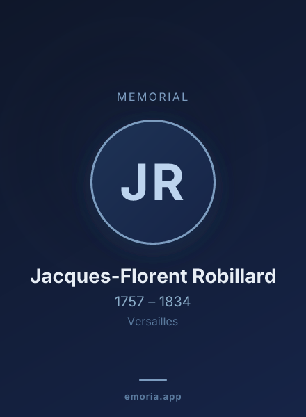 Memorial portrait of Jacques-Florent Robillard