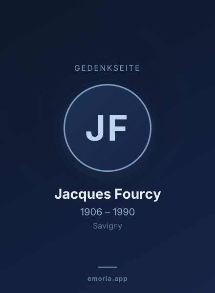 Gedenkportrait von Jacques Fourcy