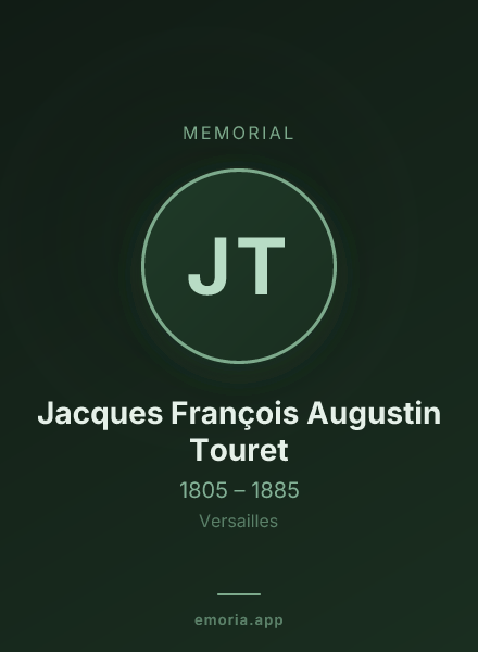 Memorial portrait of Jacques François Augustin Touret