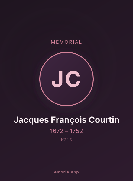Memorial portrait of Jacques François Courtin