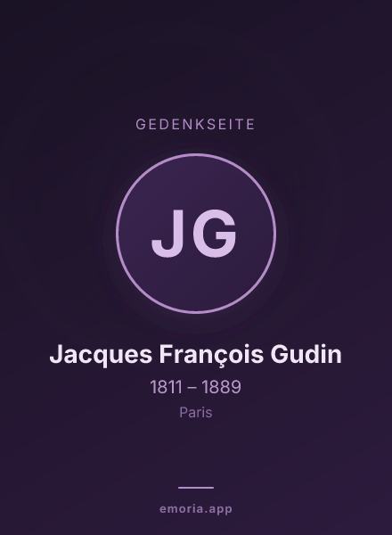 Gedenkportrait von Jacques François Gudin