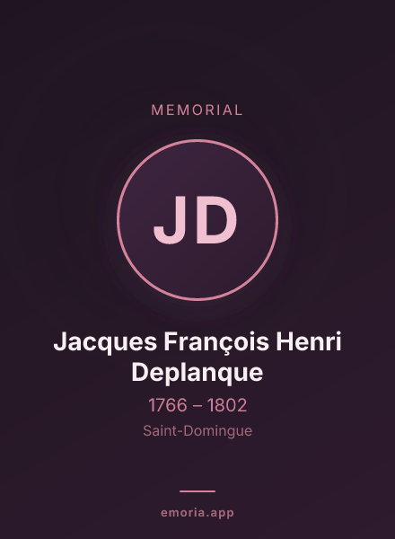 Memorial portrait of Jacques François Henri Deplanque